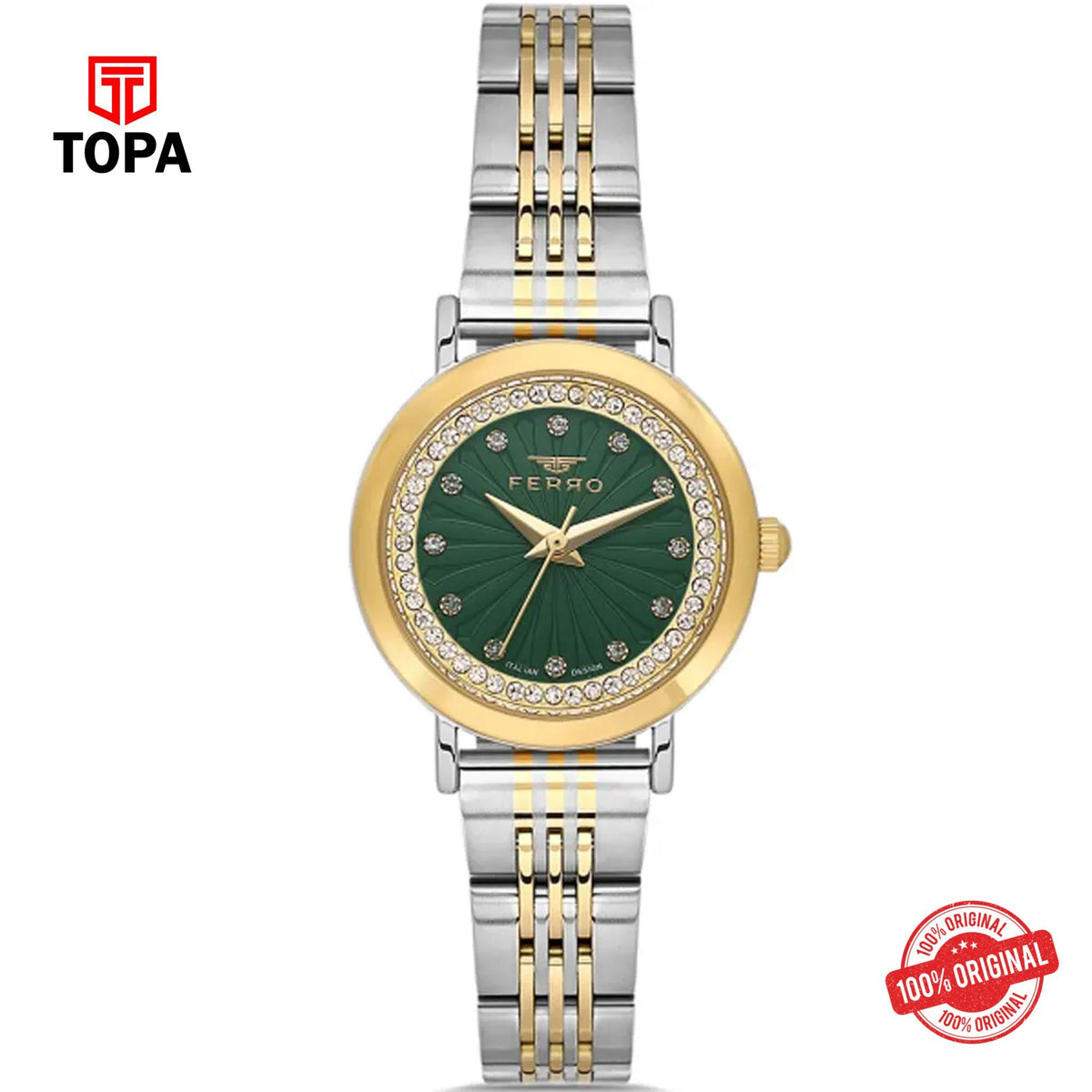 Topa Ferro-FL21491A-D6-Metal-Band-Women-Watch - Product Image 1