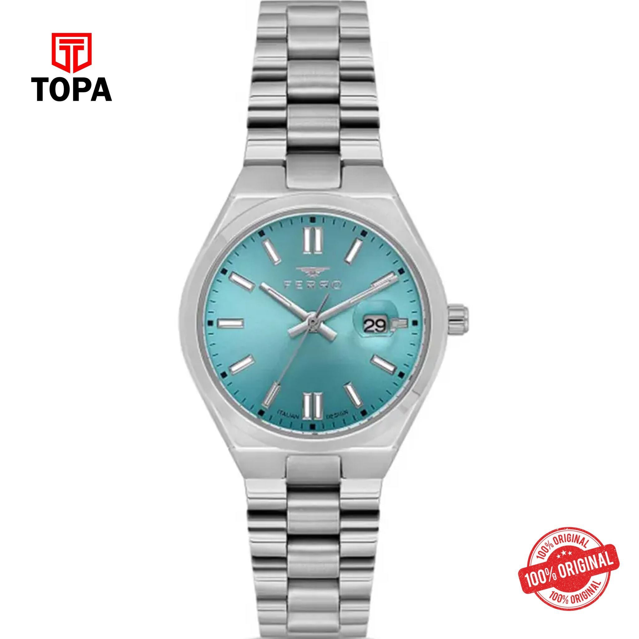 Topa Ferro-FL21492A-A15-Metal-Band-Women-Watch - Product Image 1