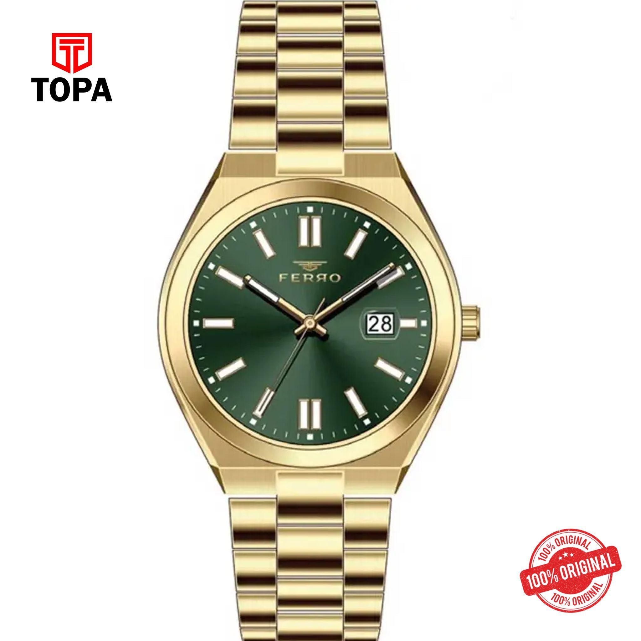 Topa Ferro-FL21492A-B6-Metal-Band-Women-Watch - Product Image 1