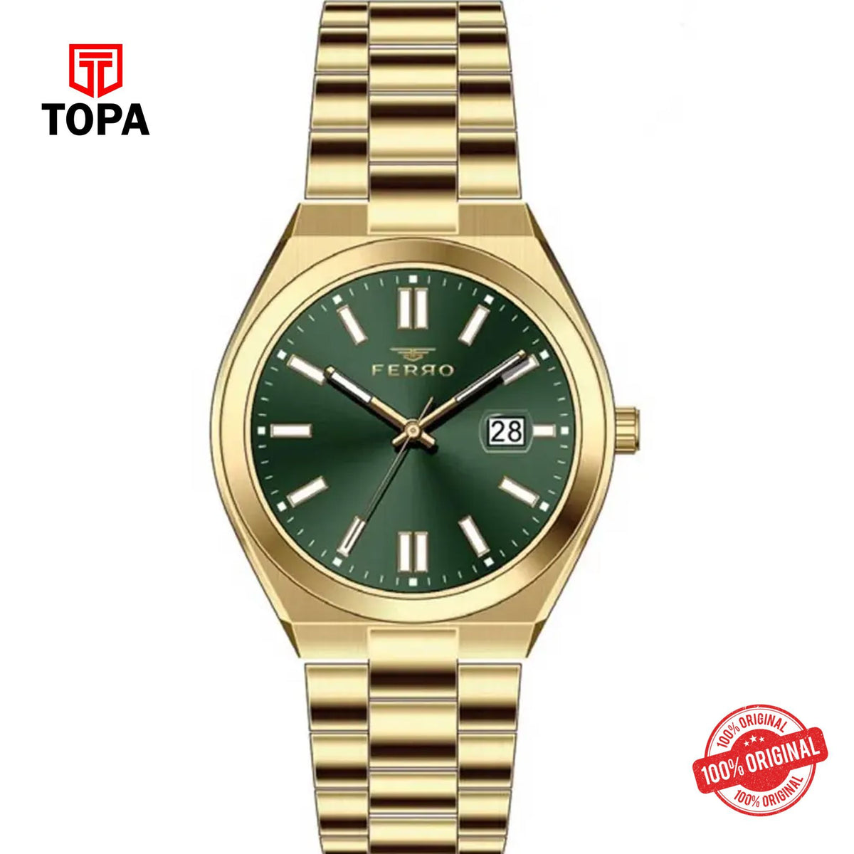 Topa Ferro-FL21492A-B6-Metal-Band-Women-Watch - Product Image 1