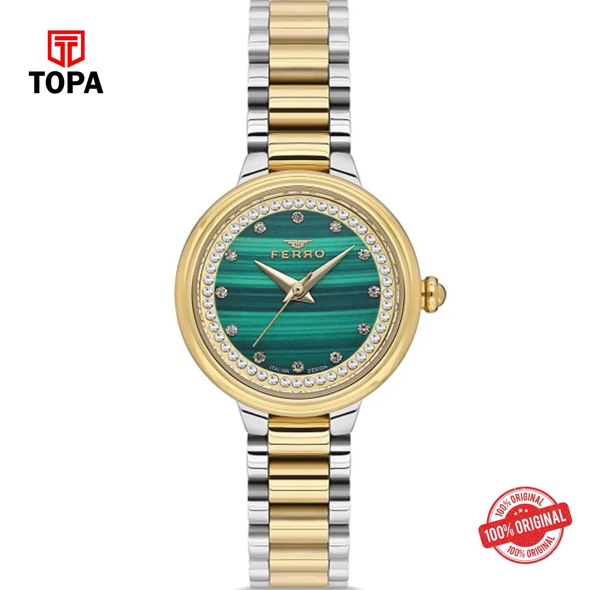 Topa Ferro-FL21493A-D6-Metal-Band-Women-Watch - Product Image 1