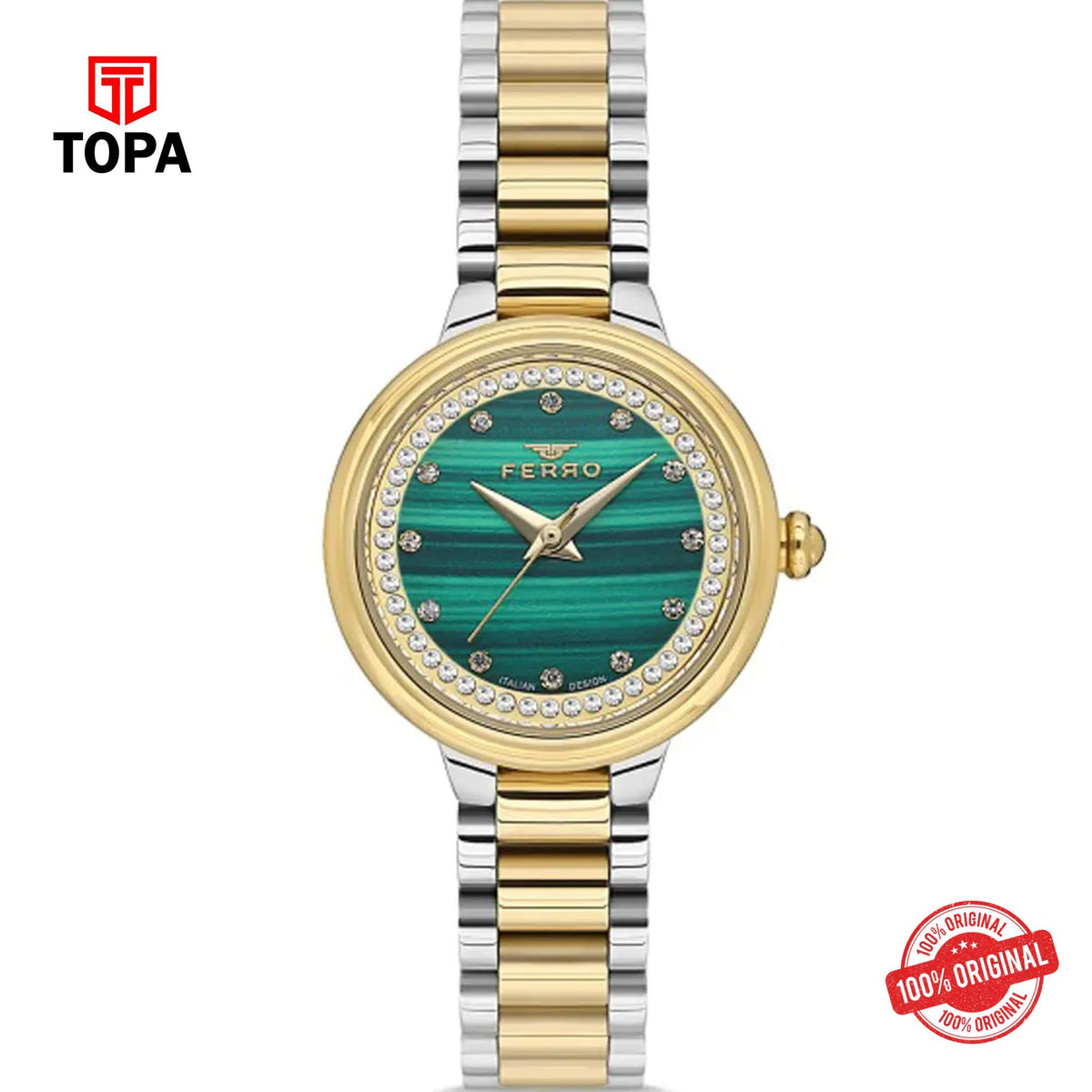Topa Ferro-FL21493A-D6-Metal-Band-Women-Watch - Product Image 1