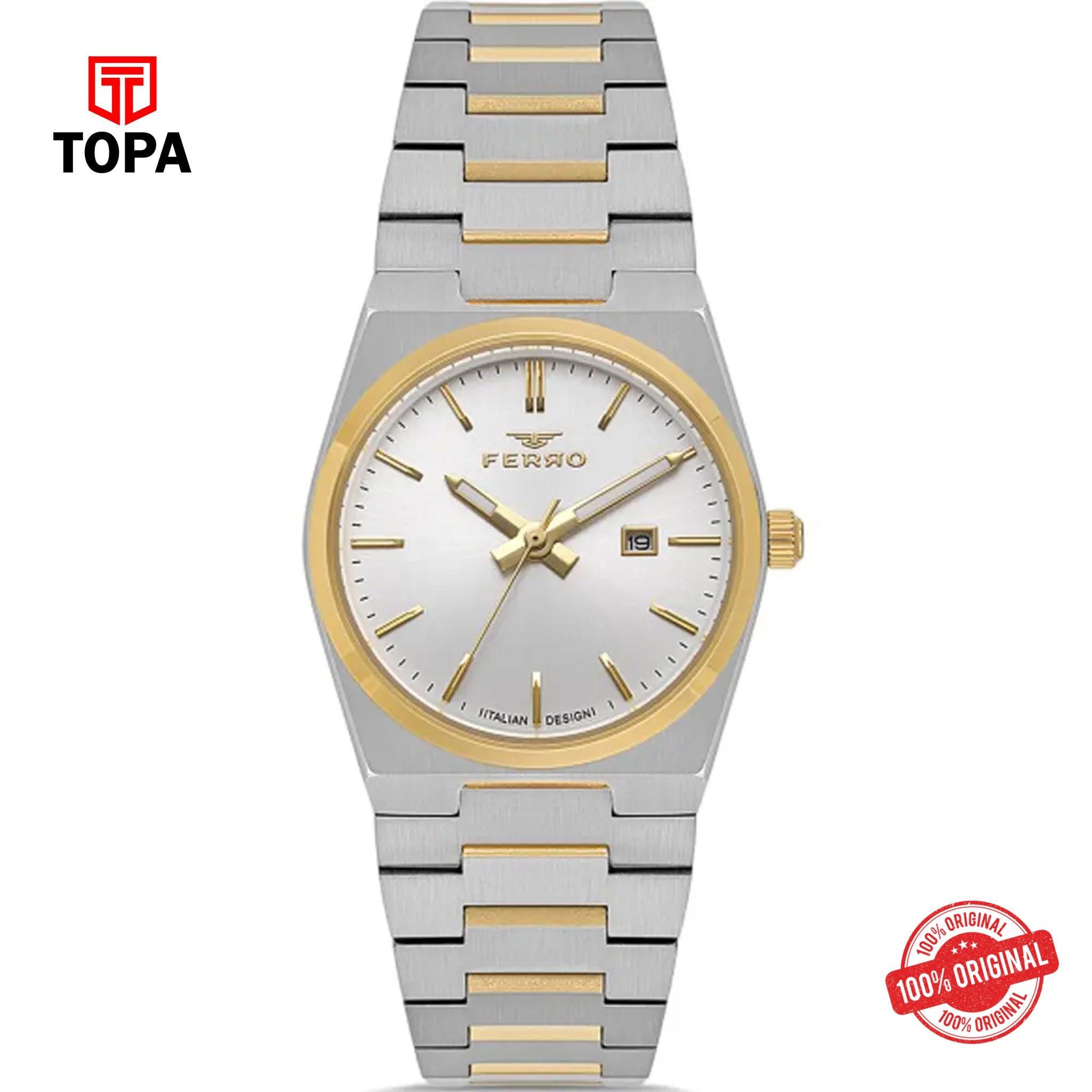Topa Ferro-FL21495A-D-Metal-Band-Women-Watch - Product Image 1