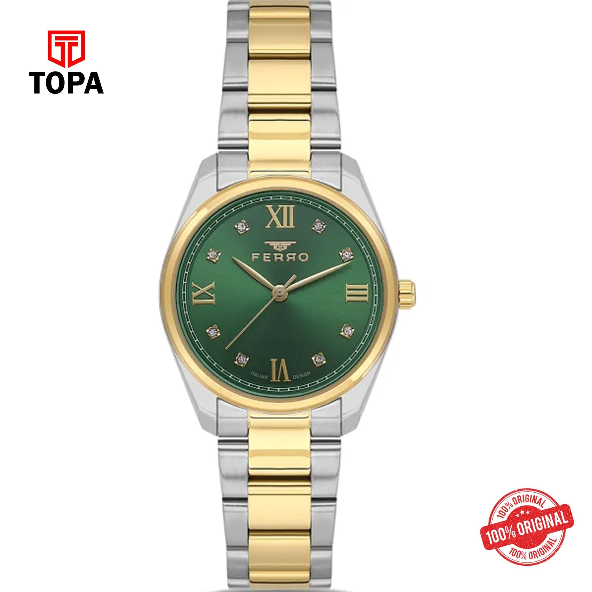 Topa Ferro-FL21502A-D6-Metal-Band-Women-Watch - Product Image 1