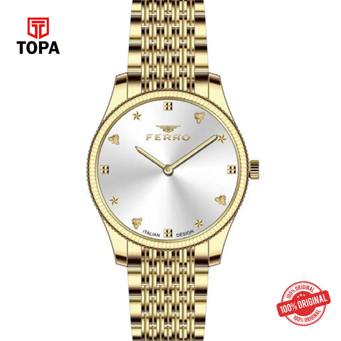 Topa Ferro-FL21512A-B-Metal-Band-Women-Watch - Product Image 1