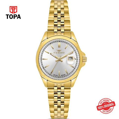 Topa Ferro-FL21542A-B-Metal-Band-Women-Watch - Product Image 1
