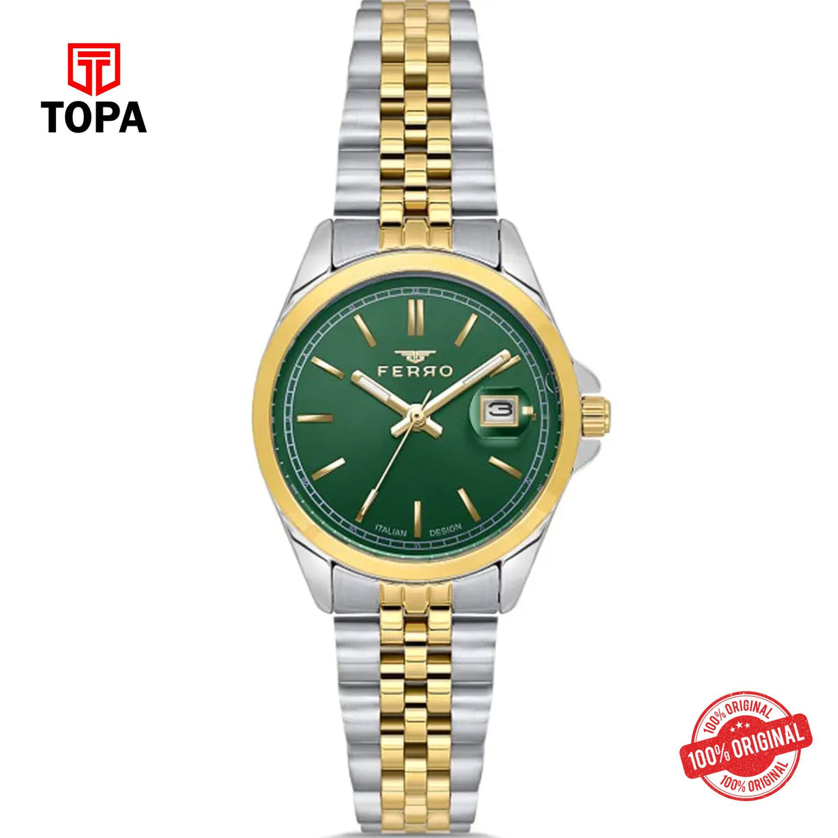 Topa Ferro-FL21542A-D6-Metal-Band-Women-Watch - Product Image 1