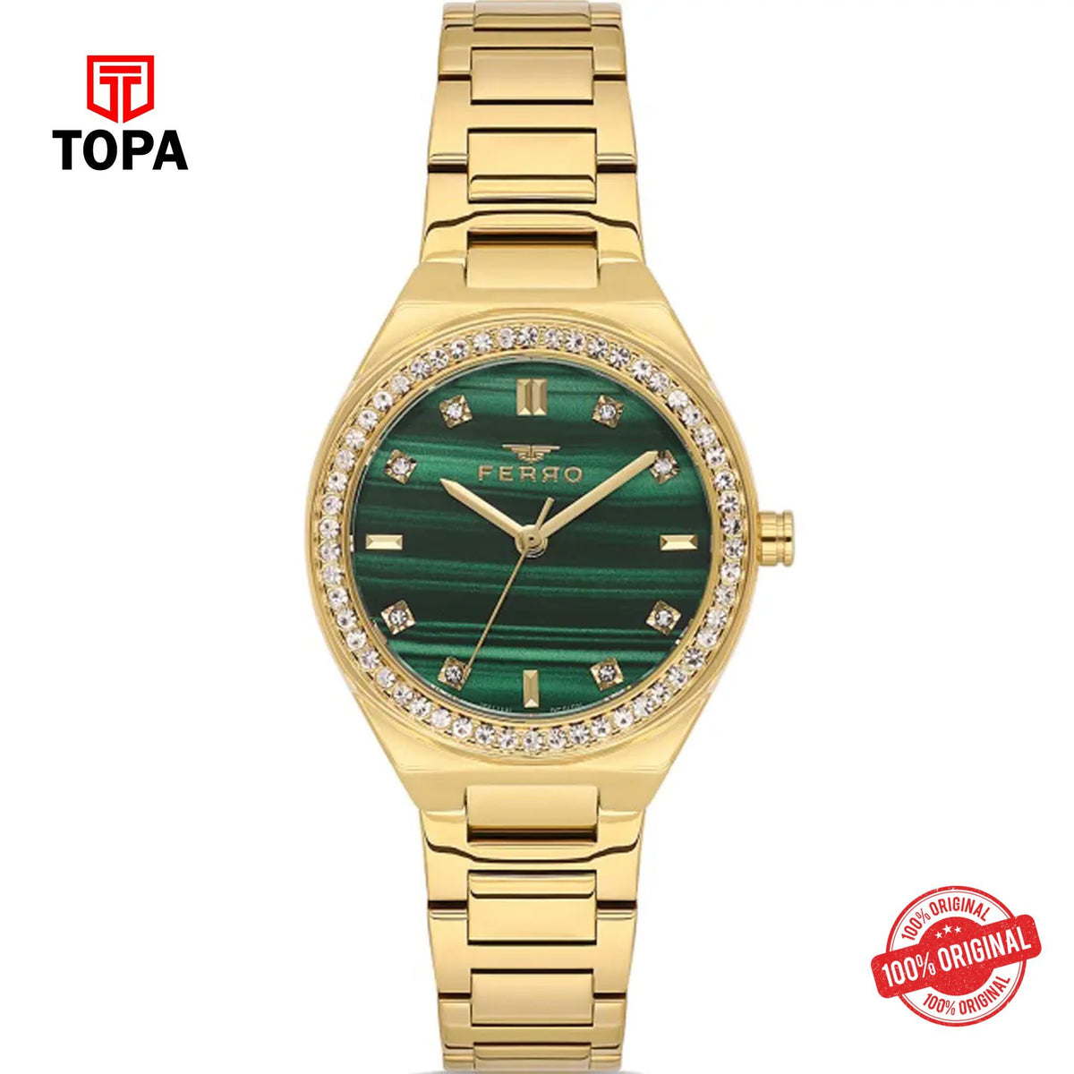 Topa Ferro-FL21562A-B6-Metal-Band-Women-Watch - Product Image 1