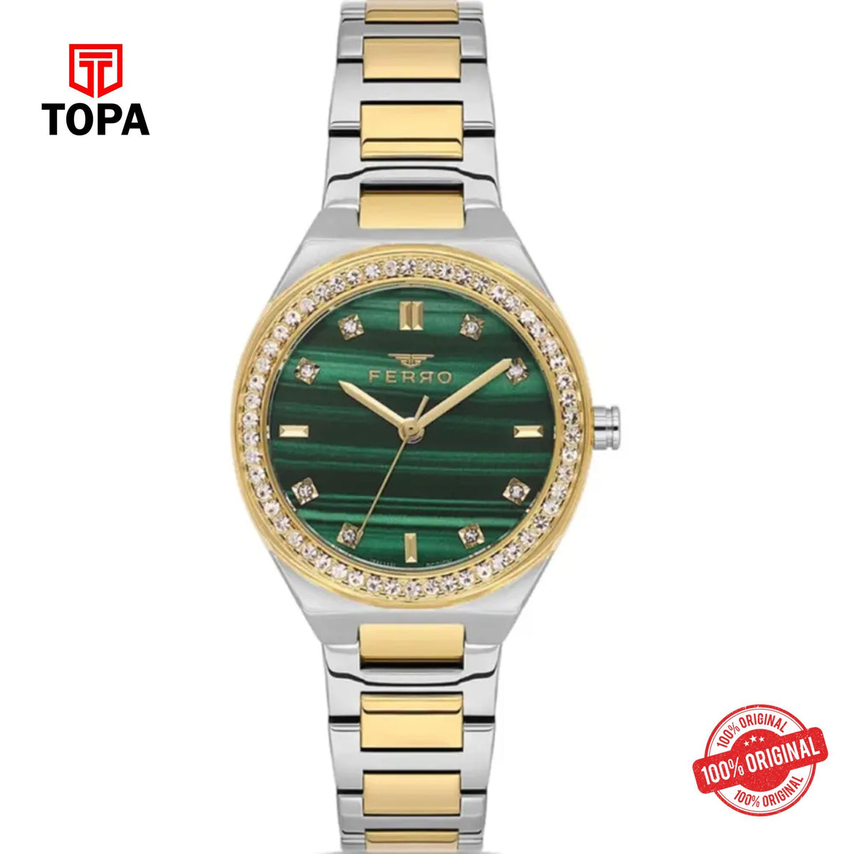 Topa Ferro-FL21562A-D6-Metal-Band-Women-Watch - Product Image 1