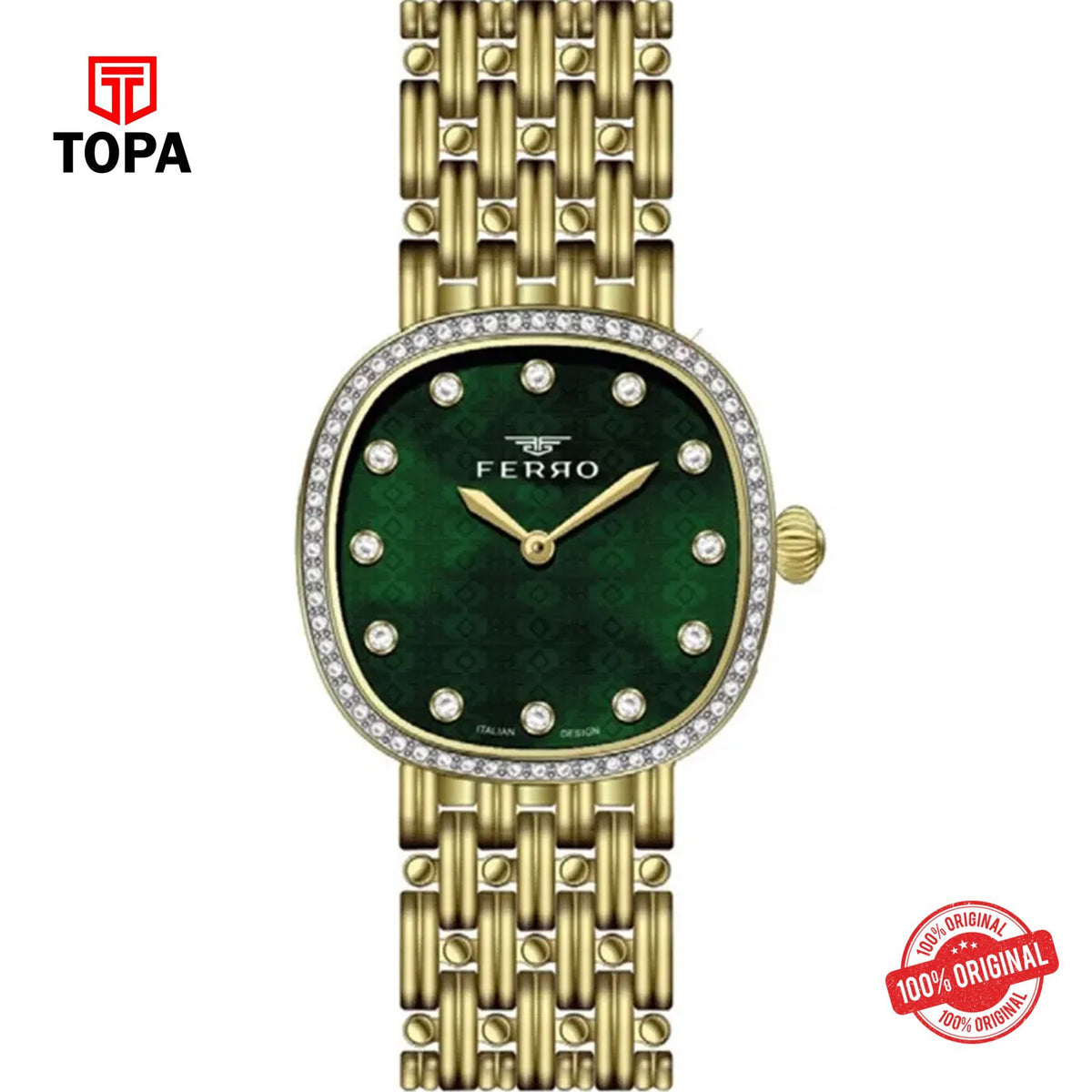 Topa Ferro-FL21563A-B6-Metal-Band-Women-Watch - Product Image 1