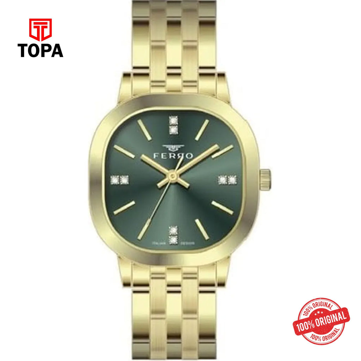 Topa Ferro-FL21565A-B6-Metal-Band-Women-Watch - Product Image 1