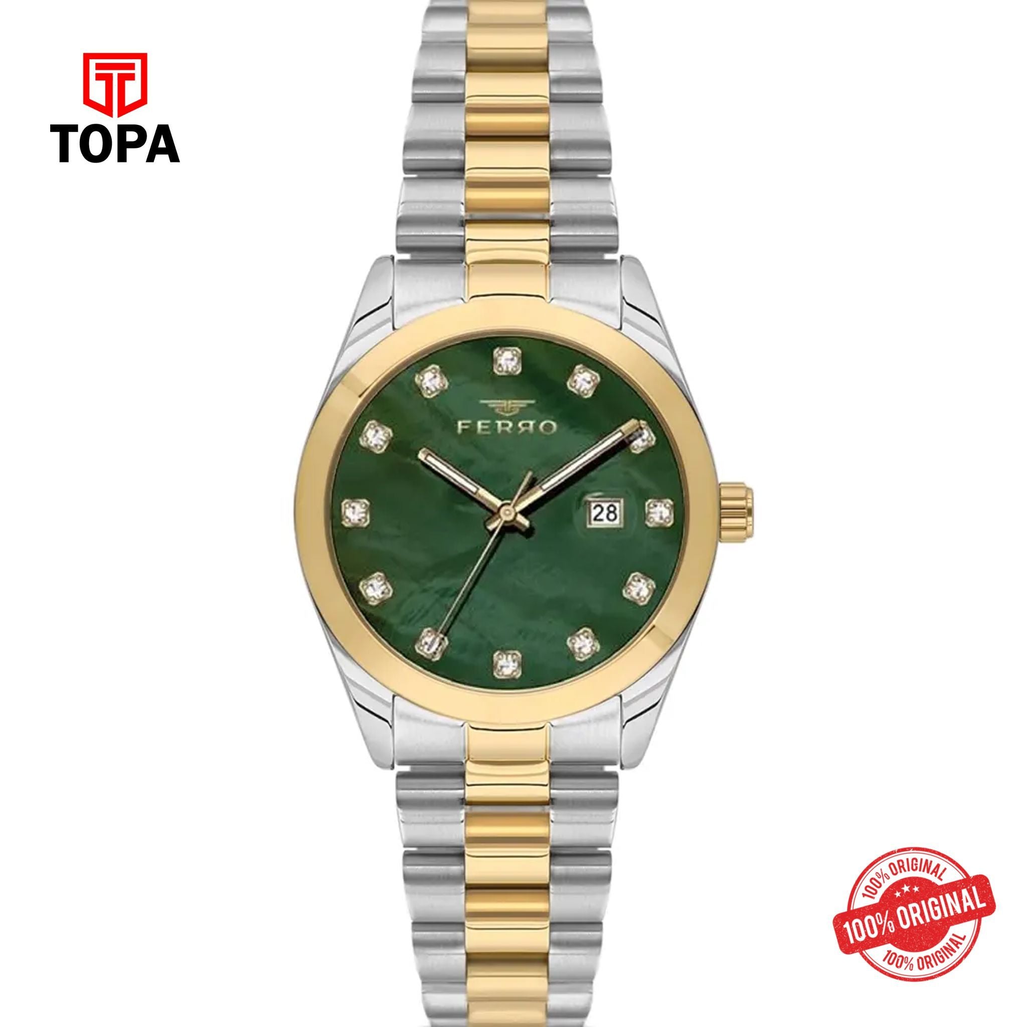 Topa Ferro-FL21570A-D6-Metal-Band-Women-Watch - Product Image 1