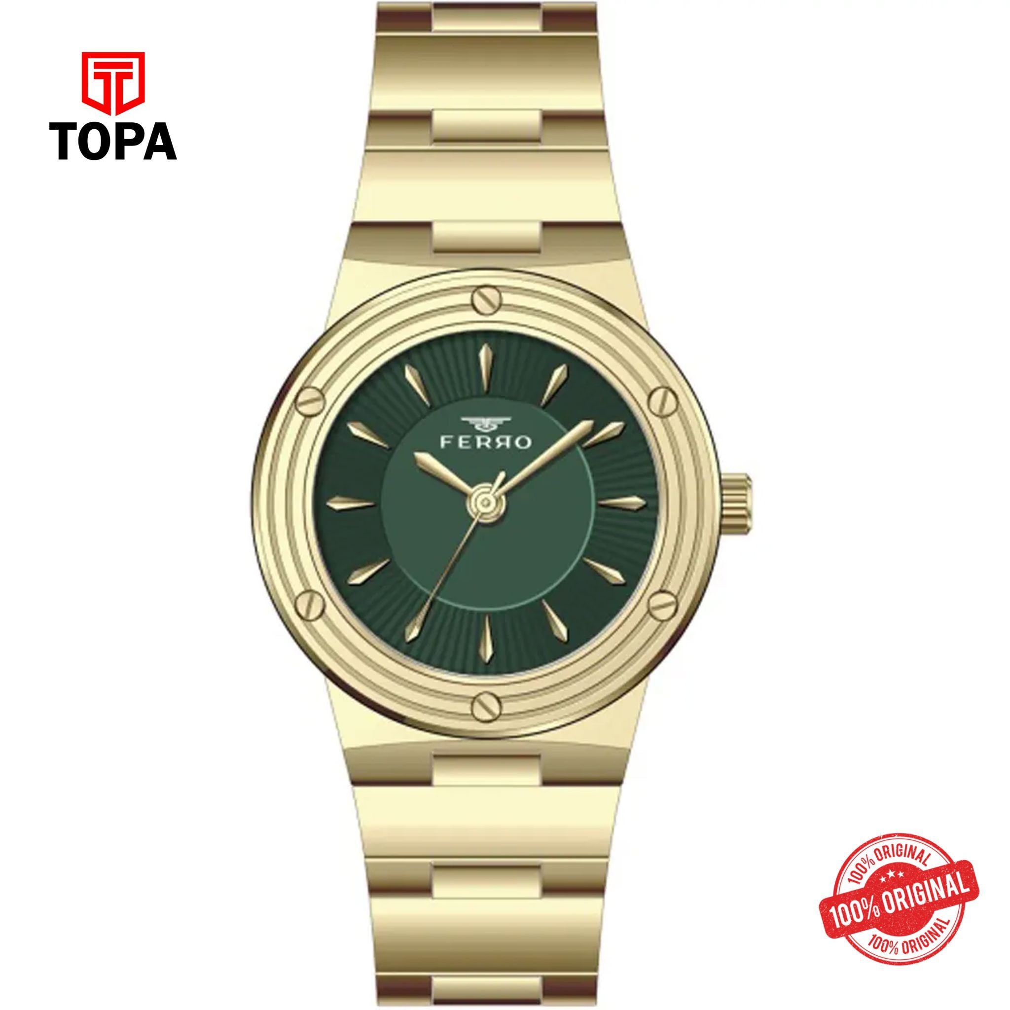 Topa Ferro-FL21586A-B6-Metal-Band-Women-Watch - Product Image 1