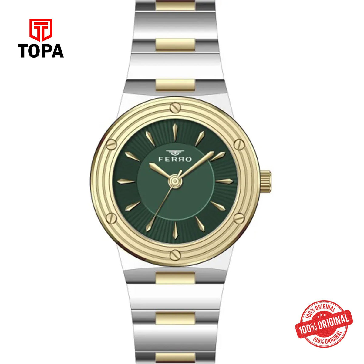 Topa Ferro-FL21586A-D6-Metal-Band-Women-Watch - Product Image 1