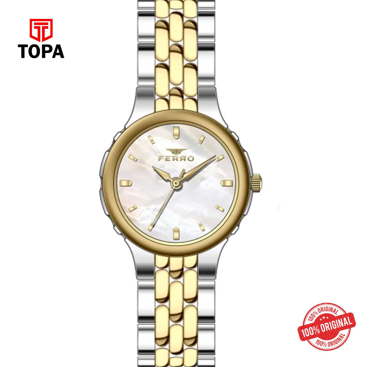 Topa Ferro-FL21589A-D-Metal-Band-Women-Watch - Product Image 1