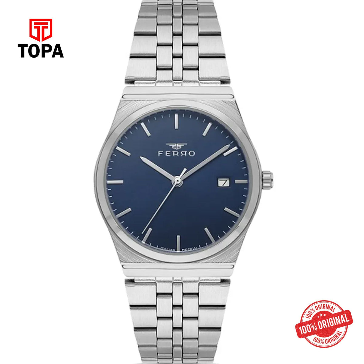Topa Ferro-FL21591A-A15-Metal-Band-Men-Watch - Product Image 1