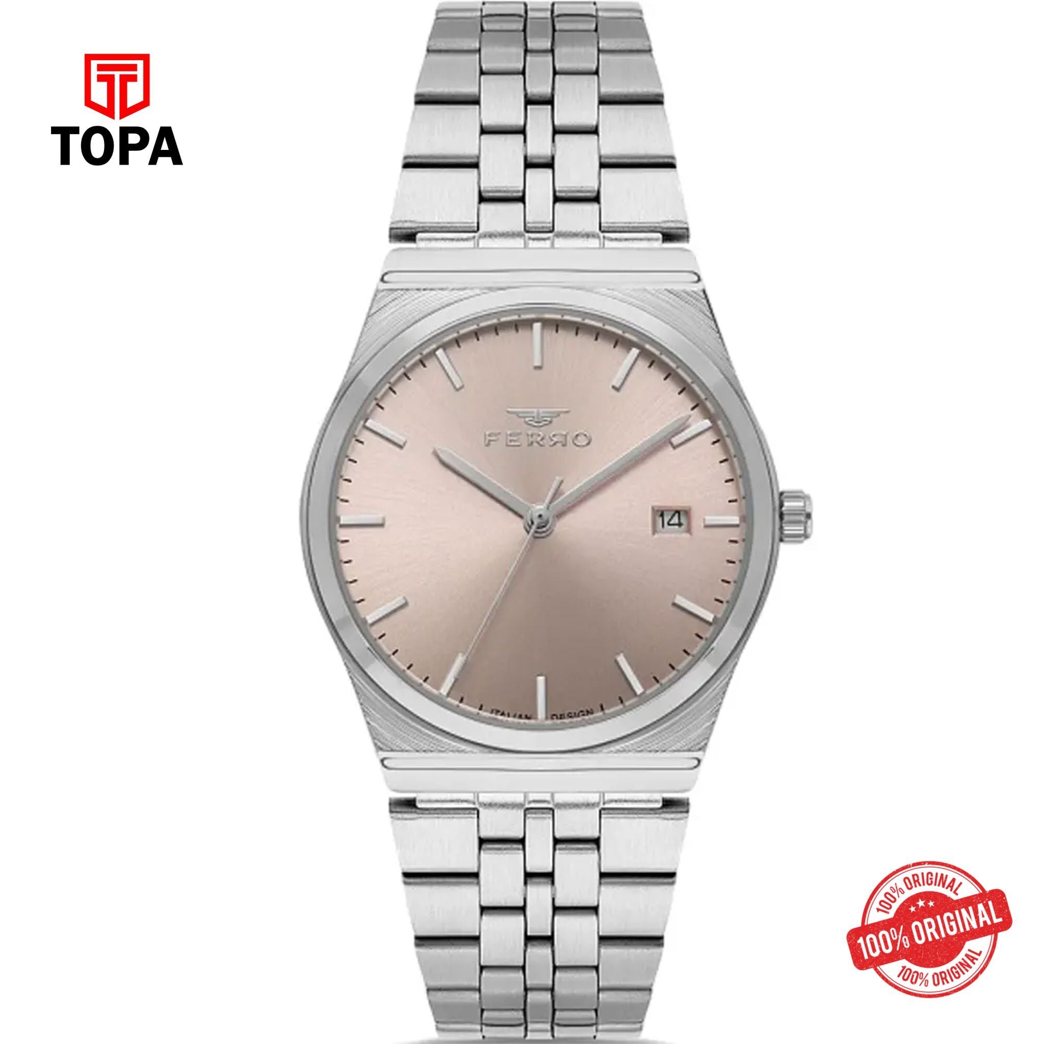 Topa Ferro-FL21591A-A16-Metal-Band-Women-Watch - Product Image 1