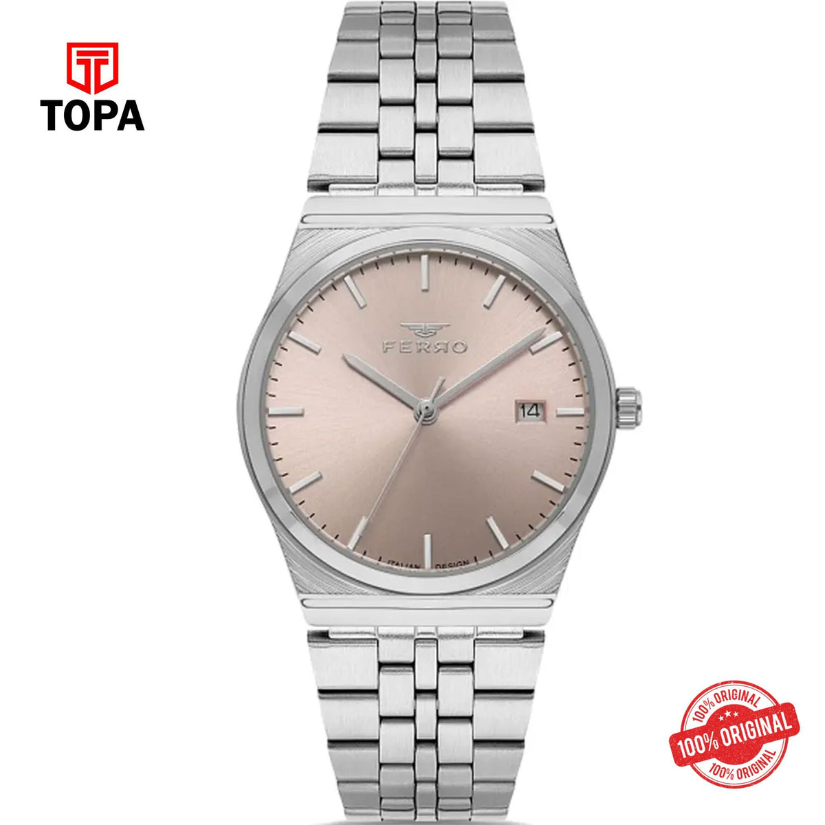 Topa Ferro-FL21591A-A16-Metal-Band-Women-Watch - Product Image 1