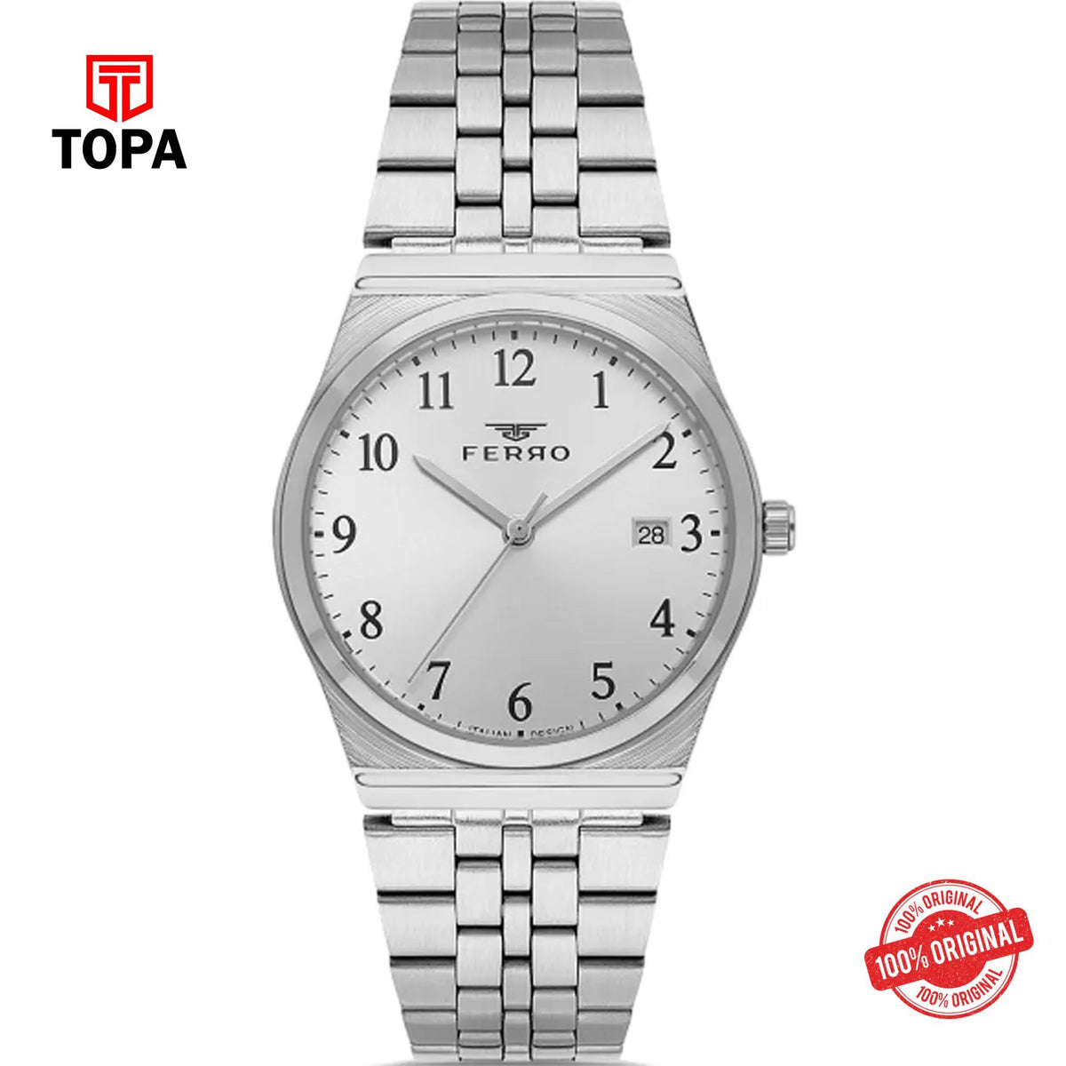 Topa Ferro-FL21591A-A1A-Metal-Band-Women-Watch - Product Image 1