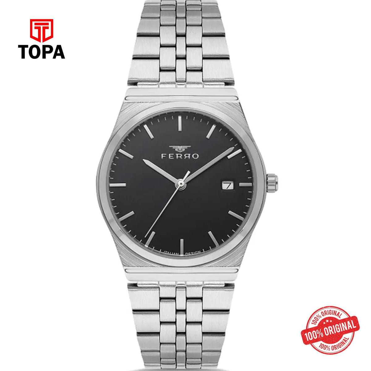Topa Ferro-FL21591A-A2-Metal-Band-Women-Watch - Product Image 1