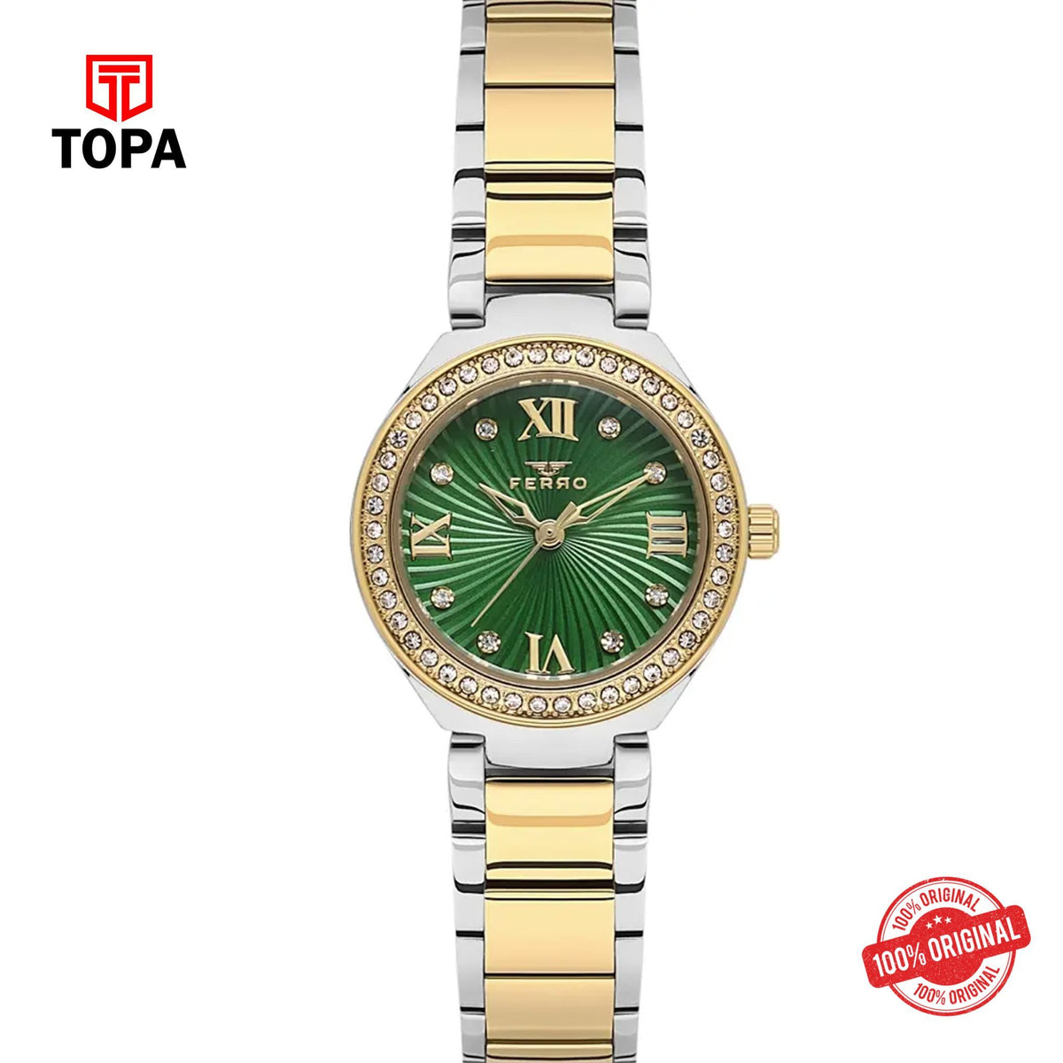 Topa Ferro-FL21611A-D6-Metal-Band-Women-Watch - Product Image 1