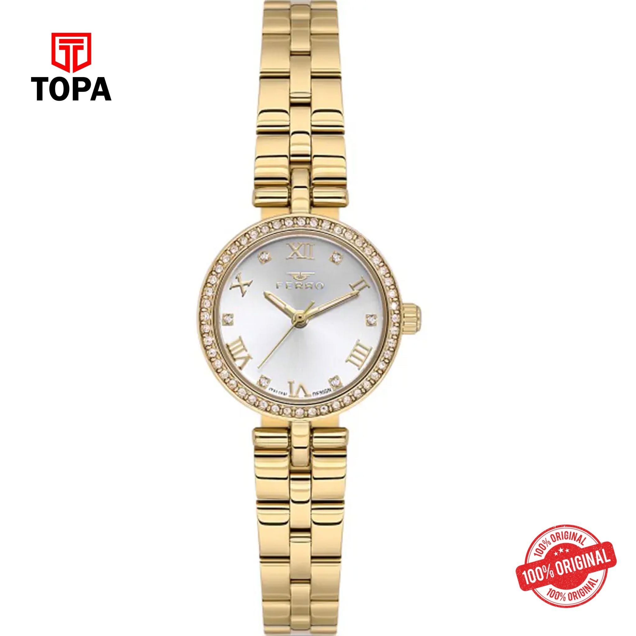Topa Ferro-FL21612A-B-Metal-Band-Women-Watch - Product Image 1