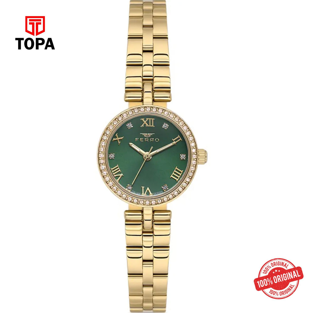 Topa Ferro-FL21612A-B6-Metal-Band-Women-Watch - Product Image 1