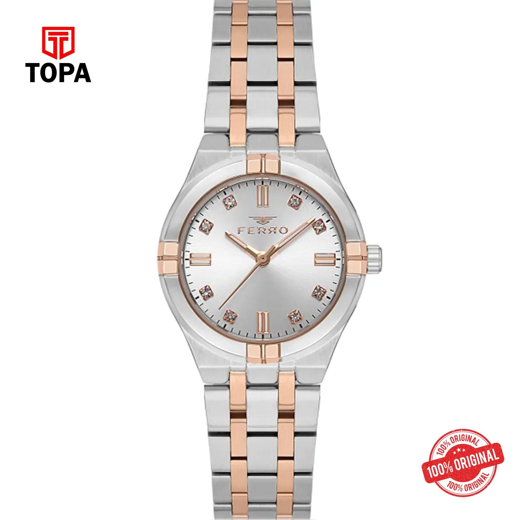 Topa Ferro-FL40104A-E-Metal-Band-Women-Watch - Product Image 1