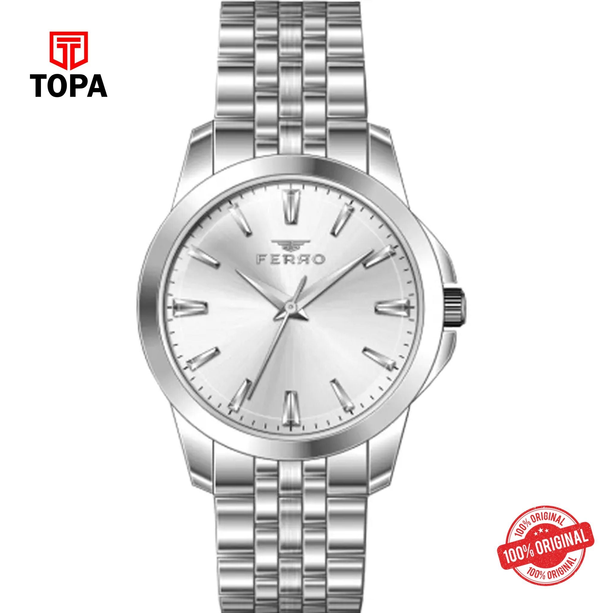 Topa Ferro-FL40109A-A-Metal-Band-Women-Watch - Product Image 1
