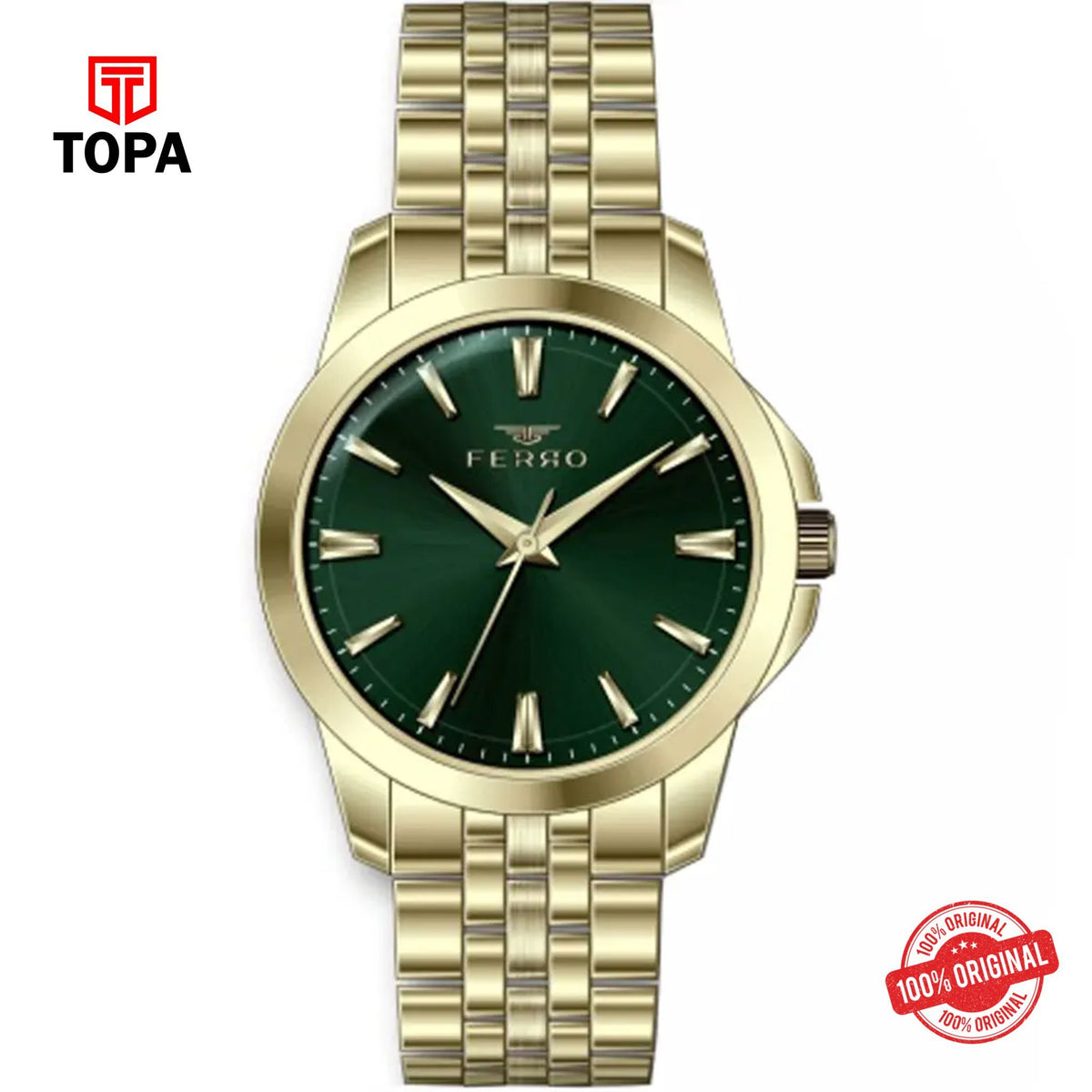 Topa Ferro-FL40109A-B6-Metal-Band-Women-Watch - Product Image 1