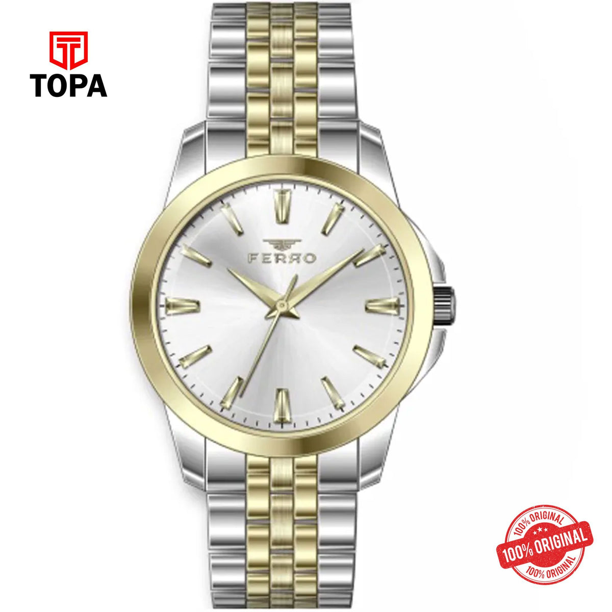Topa Ferro-FL40109A-D-Metal-Band-Women-Watch - Product Image 1