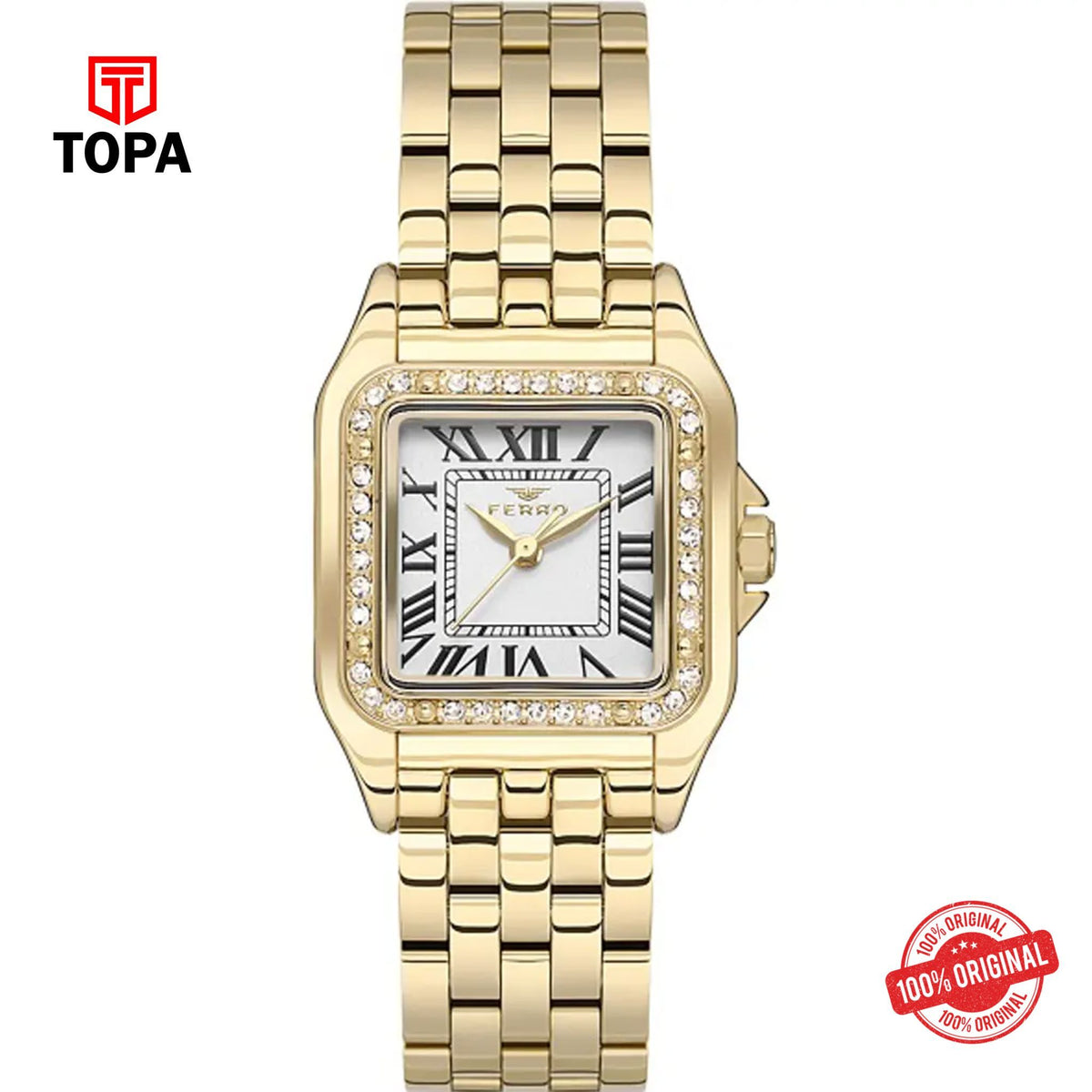 Topa Ferro-FL40112A-B-Metal-Band-Women-Watch - Product Image 1