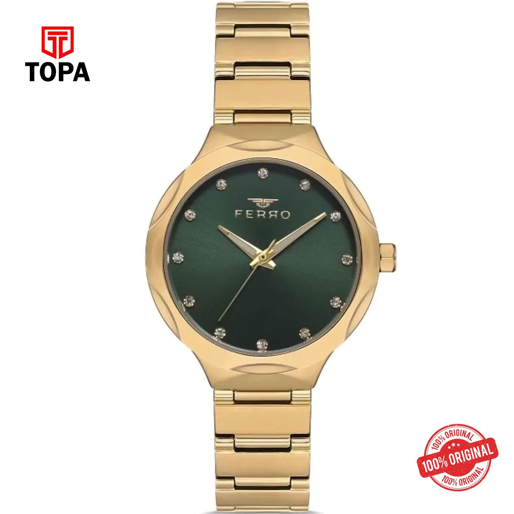 Topa Ferro-FL40114A-B6-Metal-Band-Women-Watch - Product Image 1