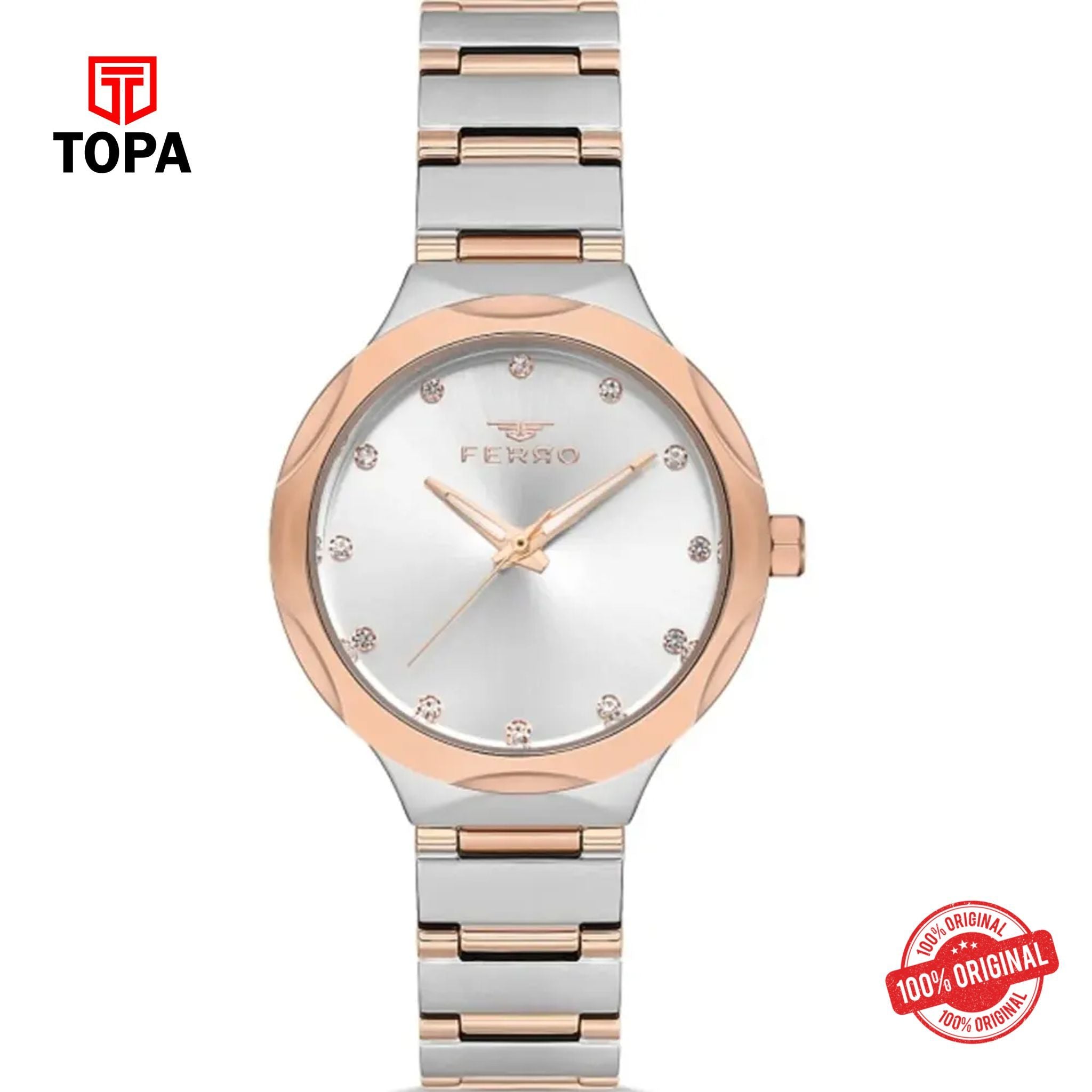 Topa Ferro-FL40114A-E-Metal-Band-Women-Watch - Product Image 1