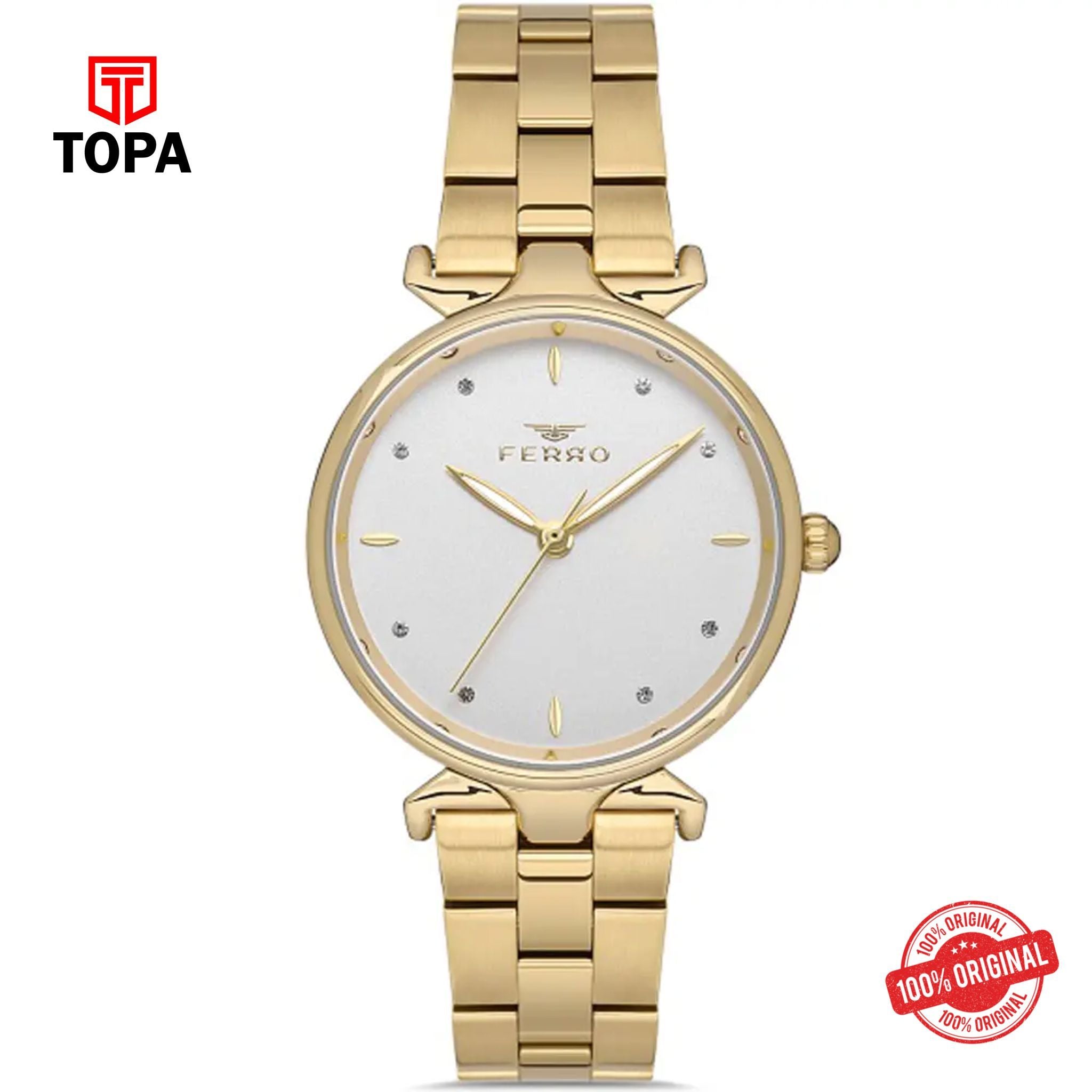 Topa Ferro-FL40115A-B-Metal-Band-Women-Watch - Product Image 1