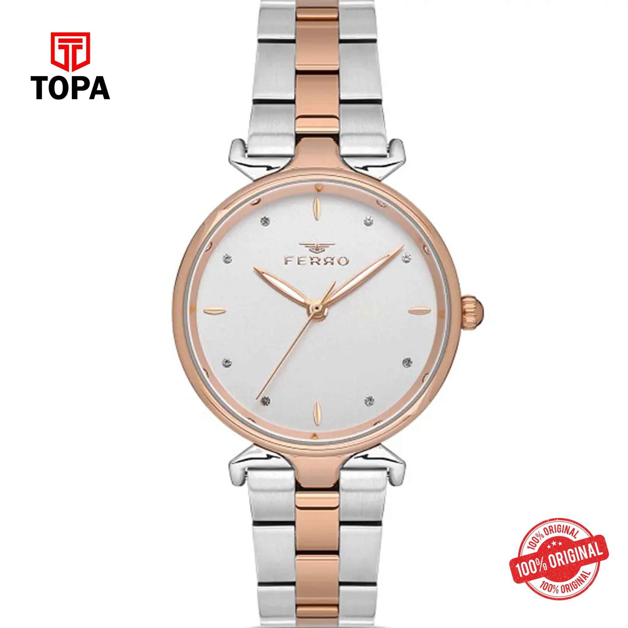 Topa Ferro-FL40115A-E-Metal-Band-Women-Watch - Product Image 1