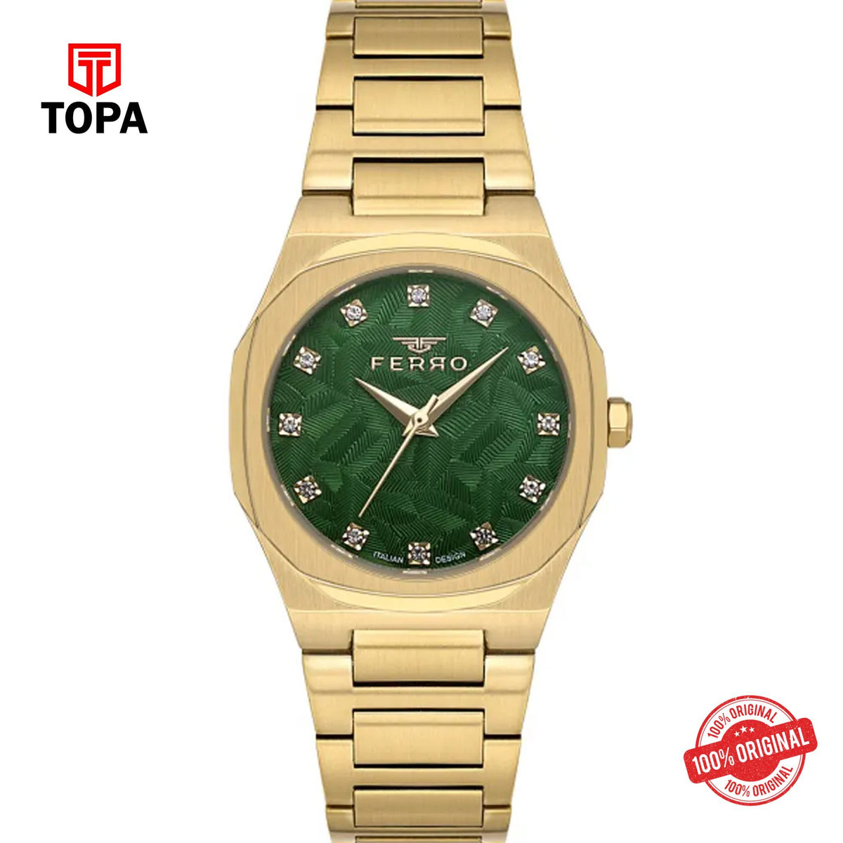 Topa Ferro-FL40128A-B6-Metal-Band-Women-Watch - Product Image 1