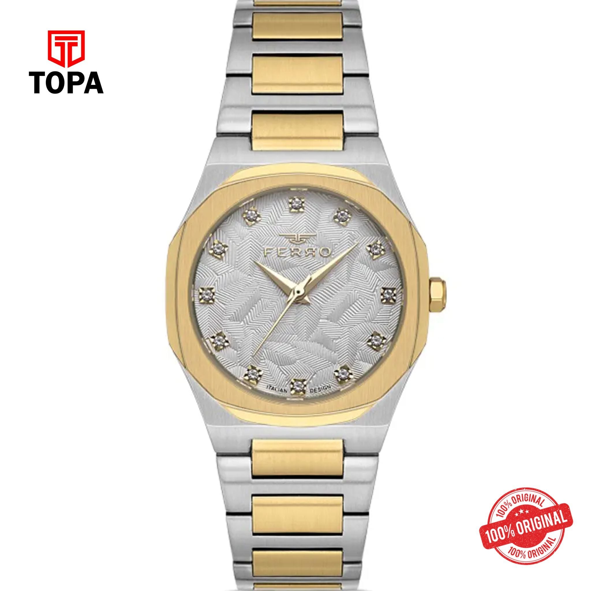Topa Ferro-FL40128A-D-Metal-Band-Women-Watch - Product Image 1