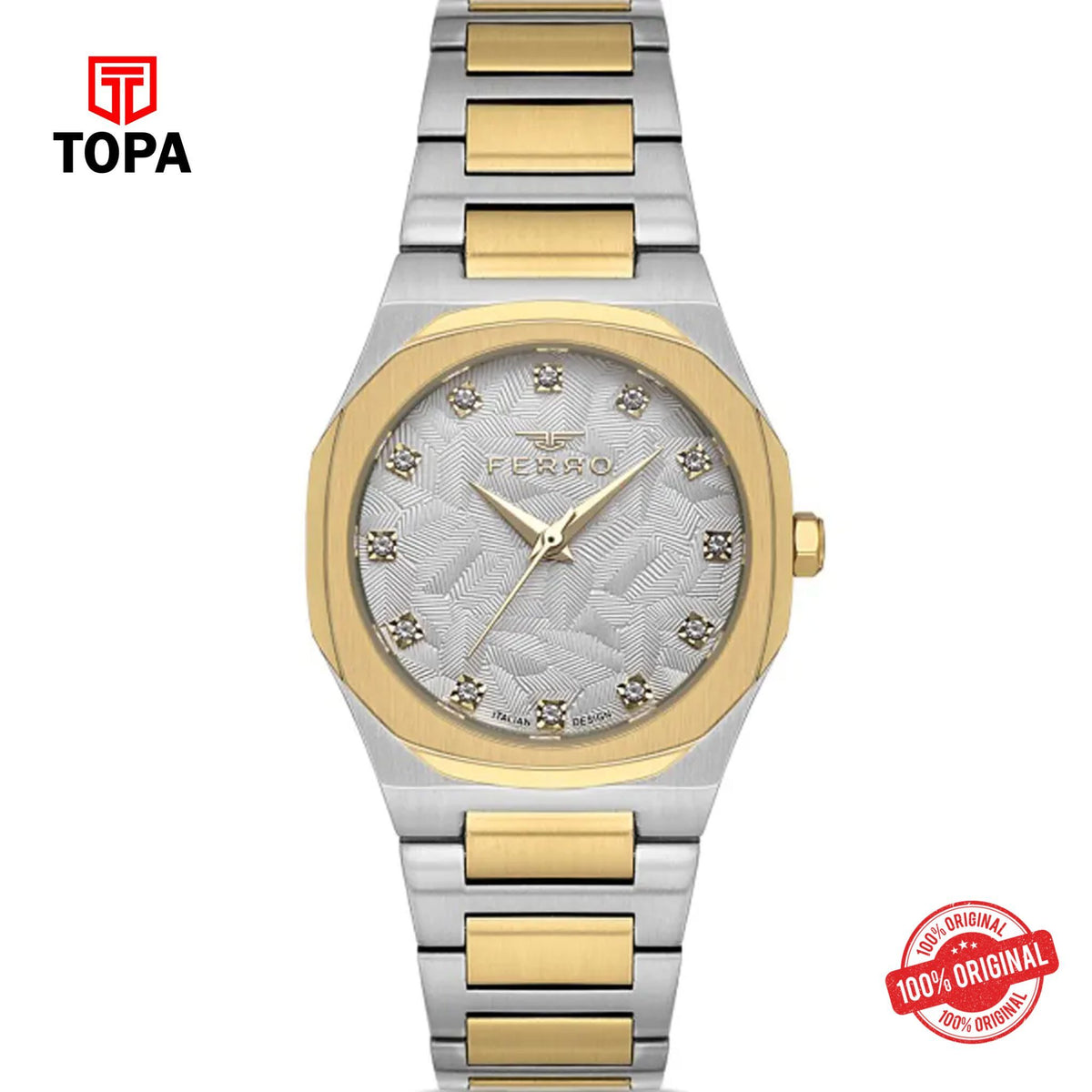 Topa Ferro-FL40128A-D-Metal-Band-Women-Watch - Product Image 1