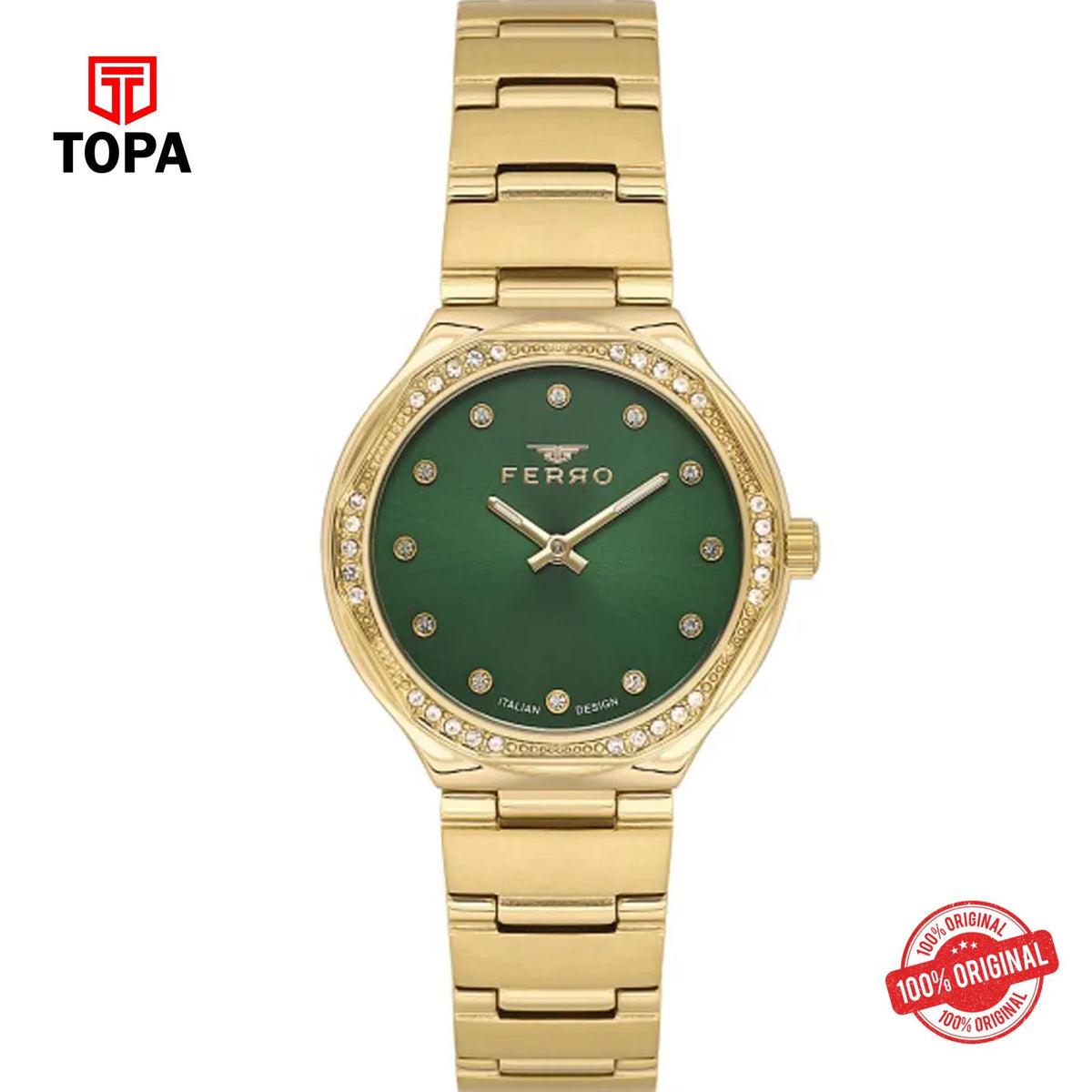 Topa Ferro-FL40140A-B6-Metal-Band-Women-Watch - Product Image 1