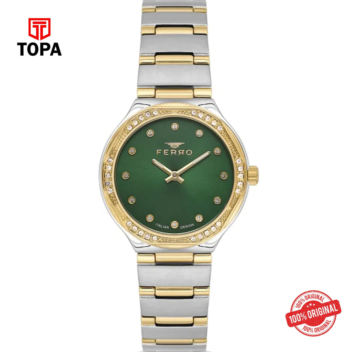 Topa Ferro-FL40140A-D6-Metal-Band-Women-Watch - Product Image 1