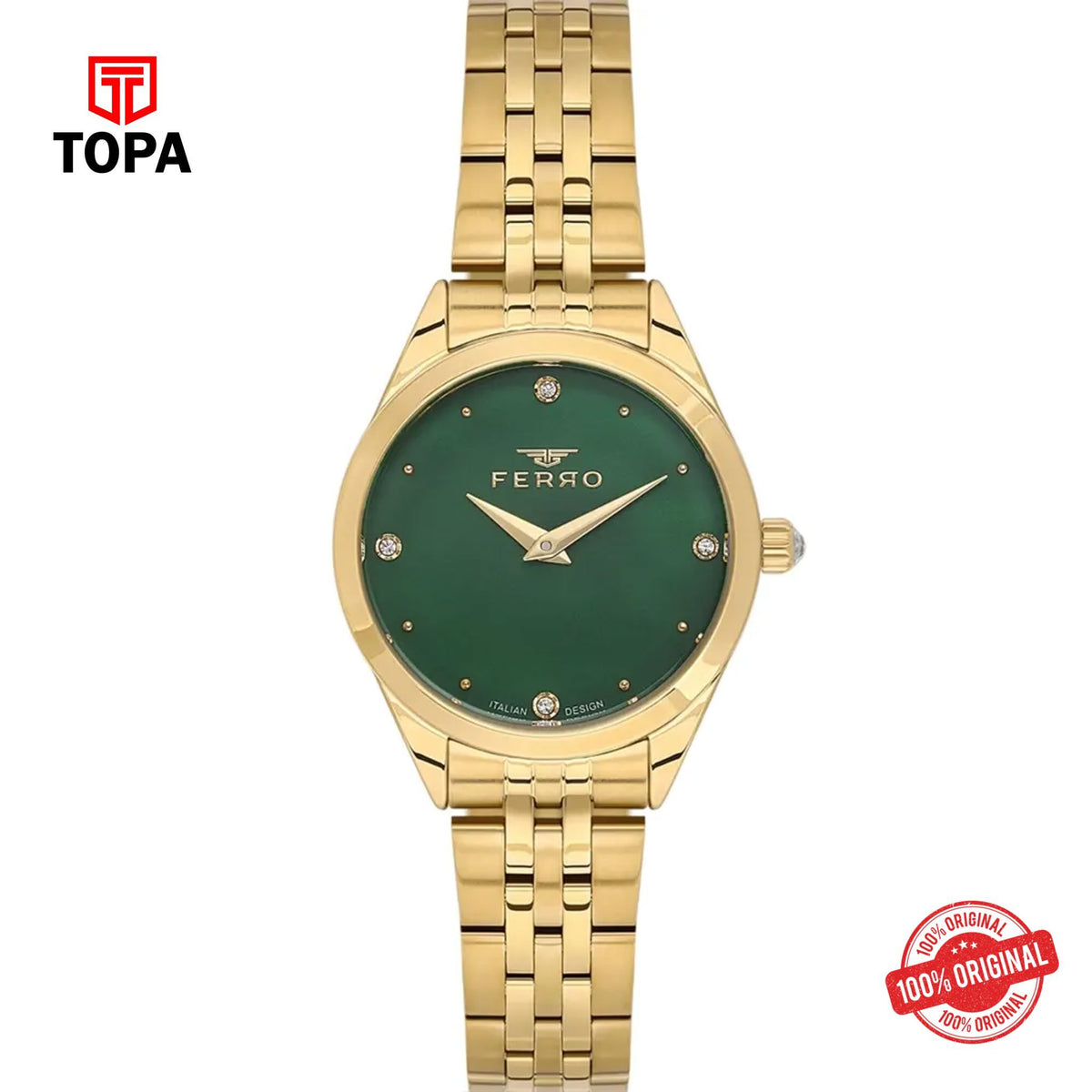 Topa Ferro-FL40141A-B6-Metal-Band-Women-Watch - Product Image 1