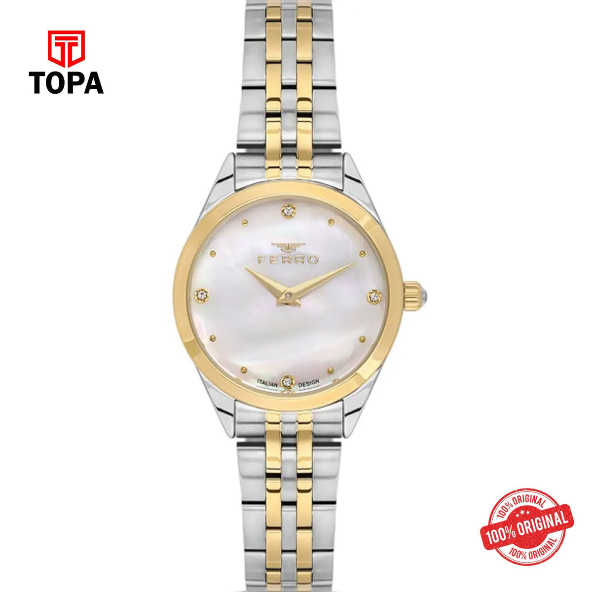 Topa Ferro-FL40141A-D-Metal-Band-Women-Watch - Product Image 1