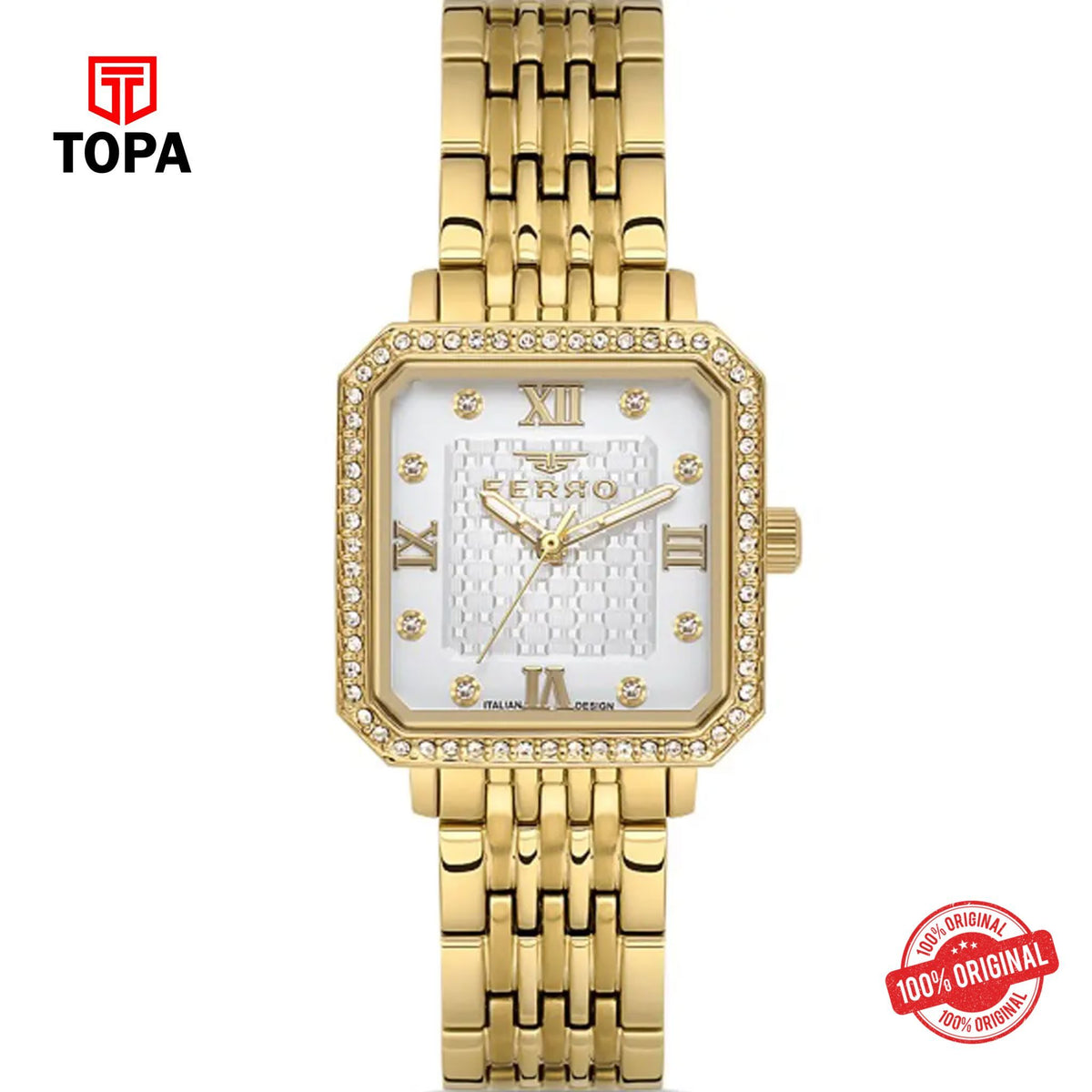 Topa Ferro-FL40142A-B-Metal-Band-Women-Watch - Product Image 1