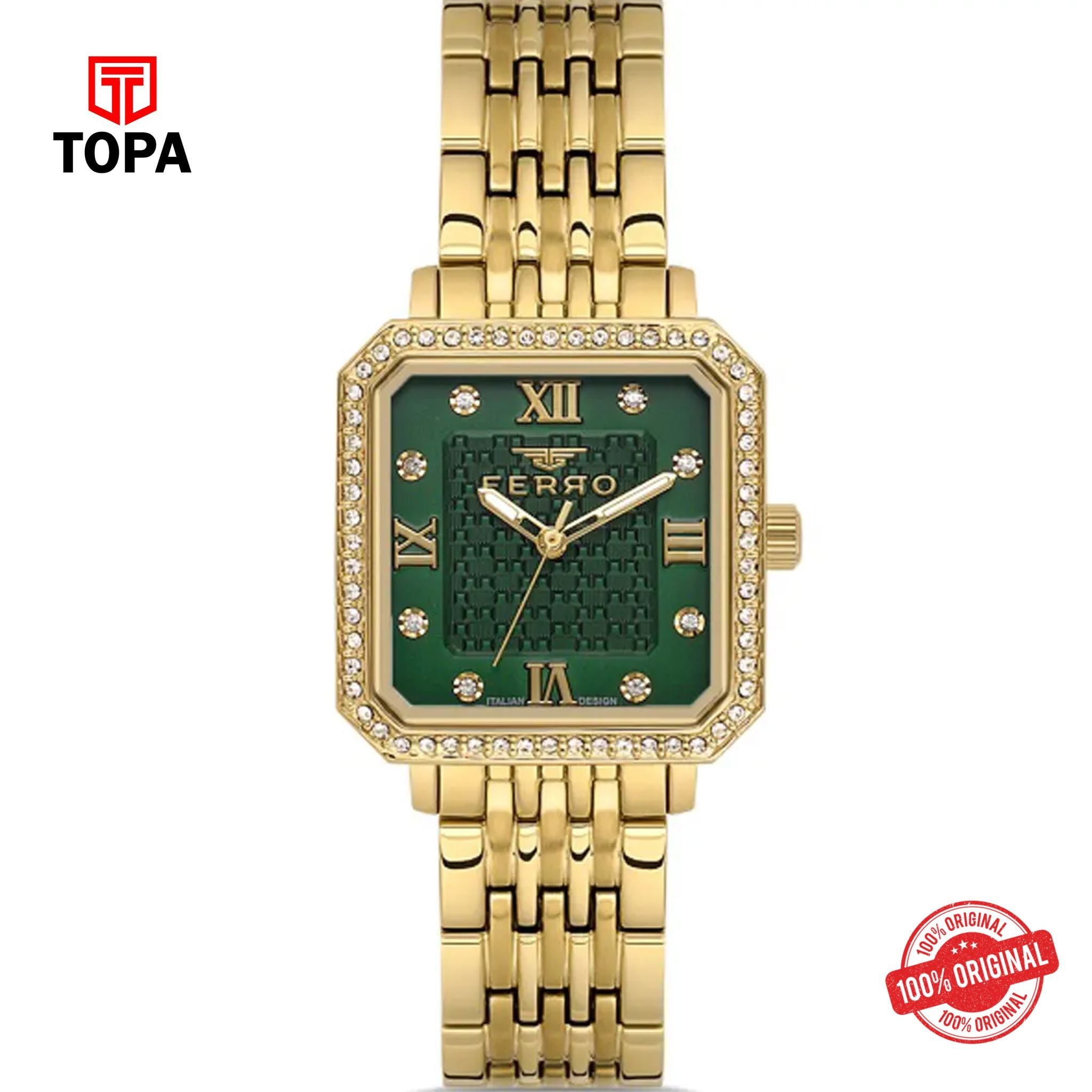 Topa Ferro-FL40142A-B6-Metal-Band-Women-Watch - Product Image 1