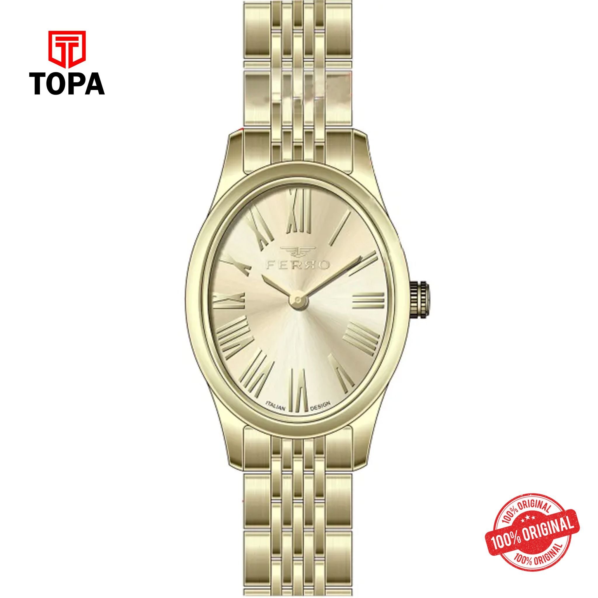 Topa Ferro-FL40145A-B4-Metal-Band-Women-Watch - Product Image 1