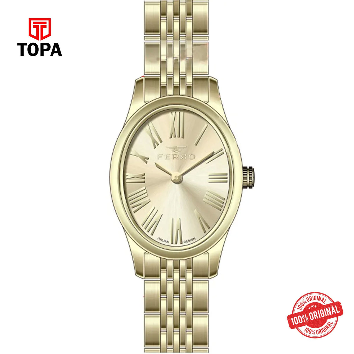 Topa Ferro-FL40145A-B4-Metal-Band-Women-Watch - Product Image 1