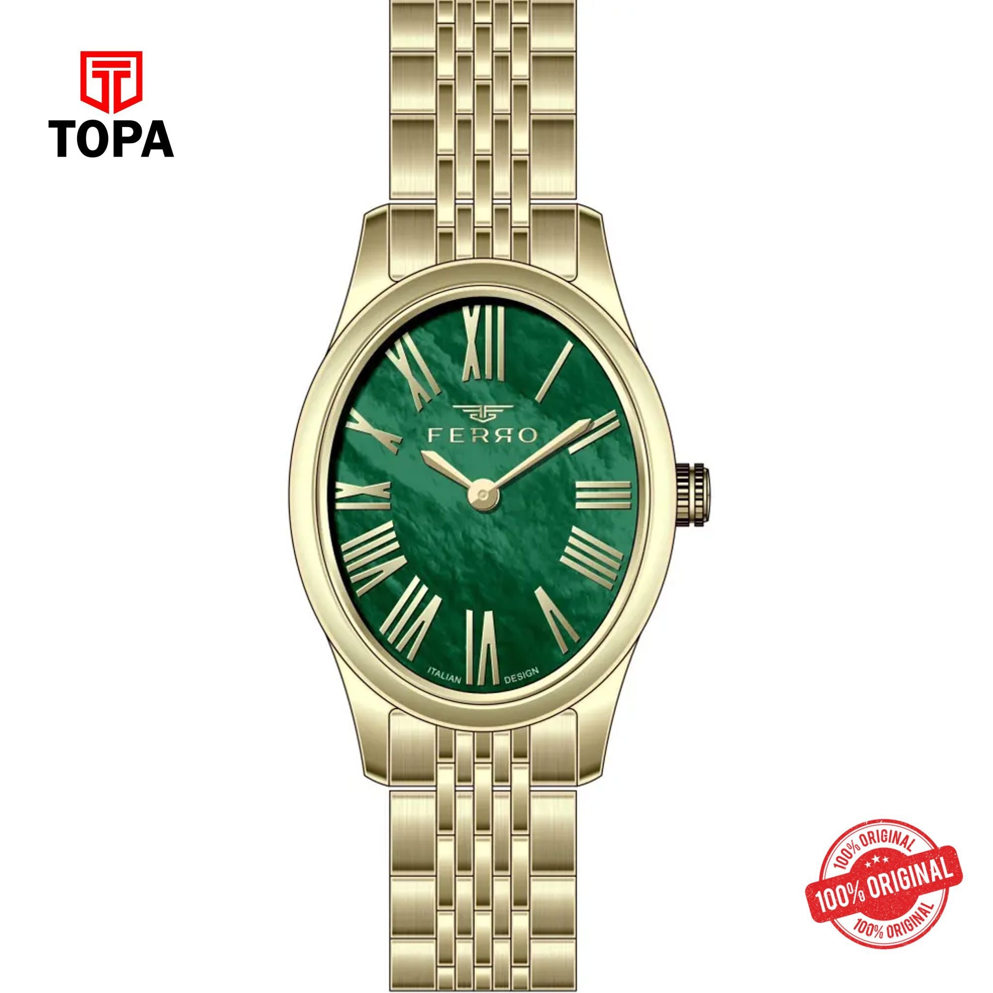 Topa Ferro-FL40145A-B6-Metal-Band-Women-Watch - Product Image 1