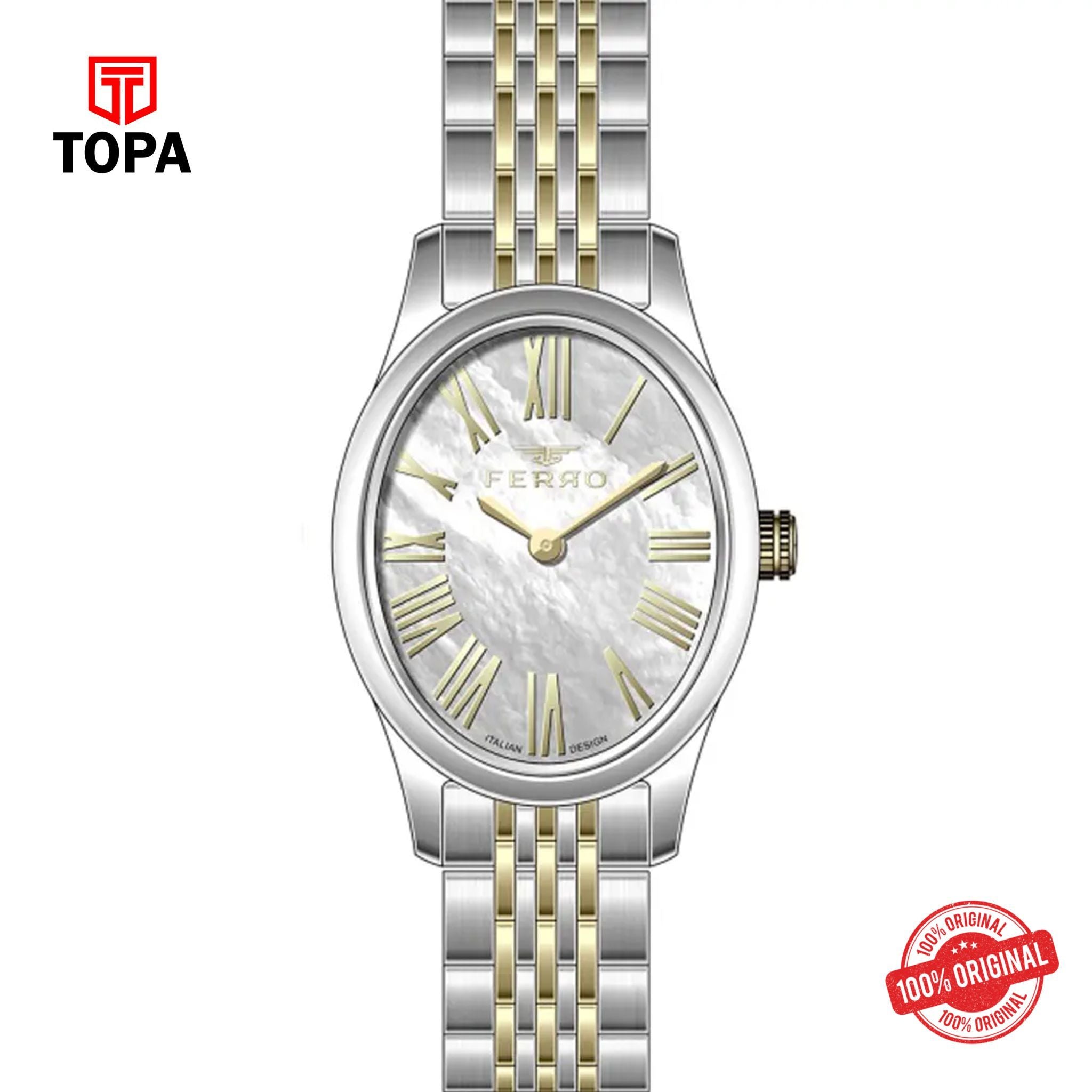Topa Ferro-FL40145A-D-Metal-Band-Women-Watch - Product Image 1