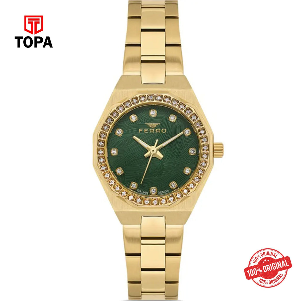Topa Ferro-FL43014A-B6-Metal-Band-Women-Watch - Product Image 1